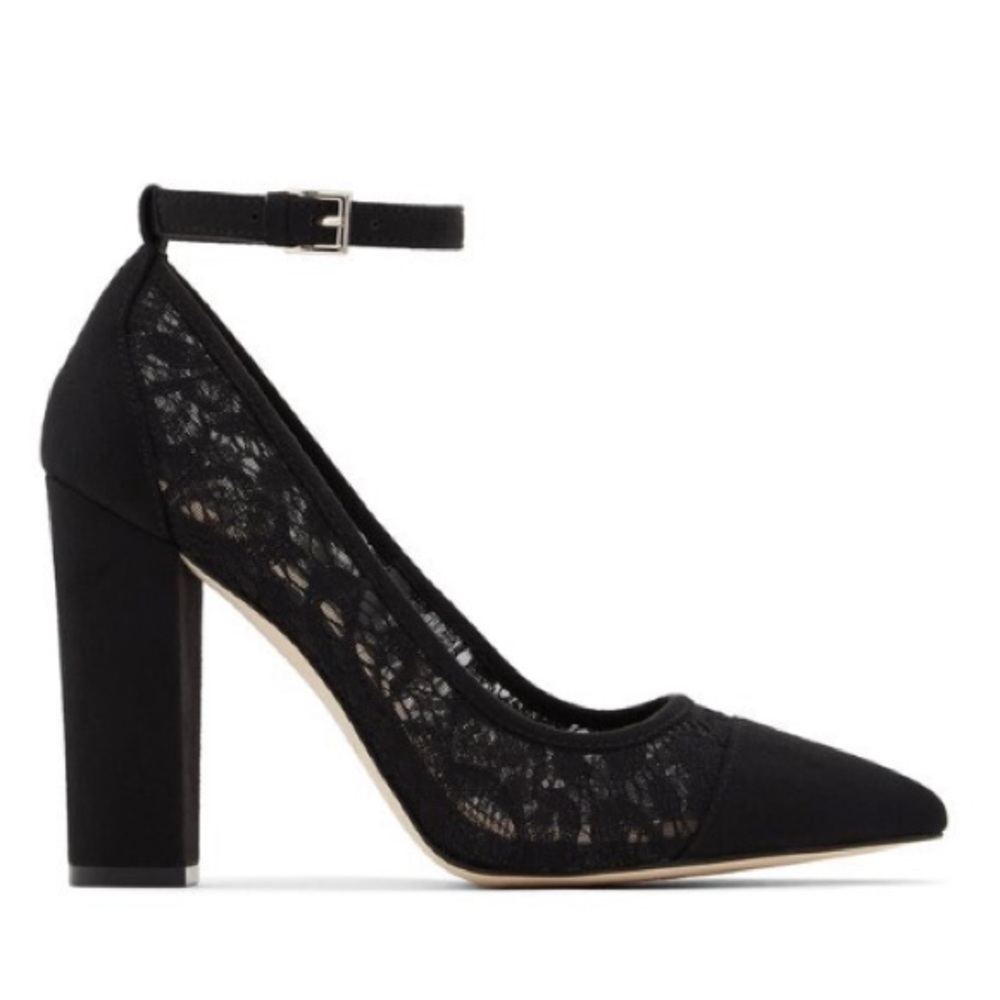 Ivanna lace black heels — CALL IT SPRING
